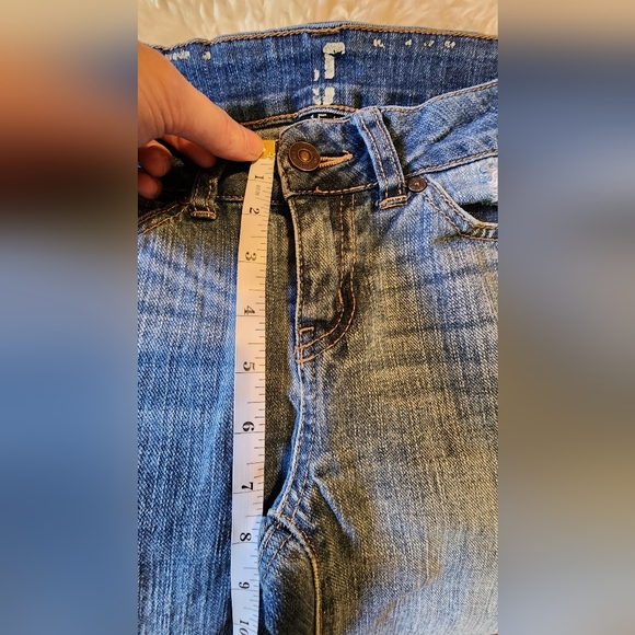 Aztec Boho Hippie Southwest Patchwork Cropped Jeans - Picture 4 of 8